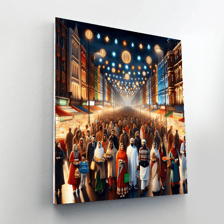 Diwali In Leicester - England Numbered Painting Kits