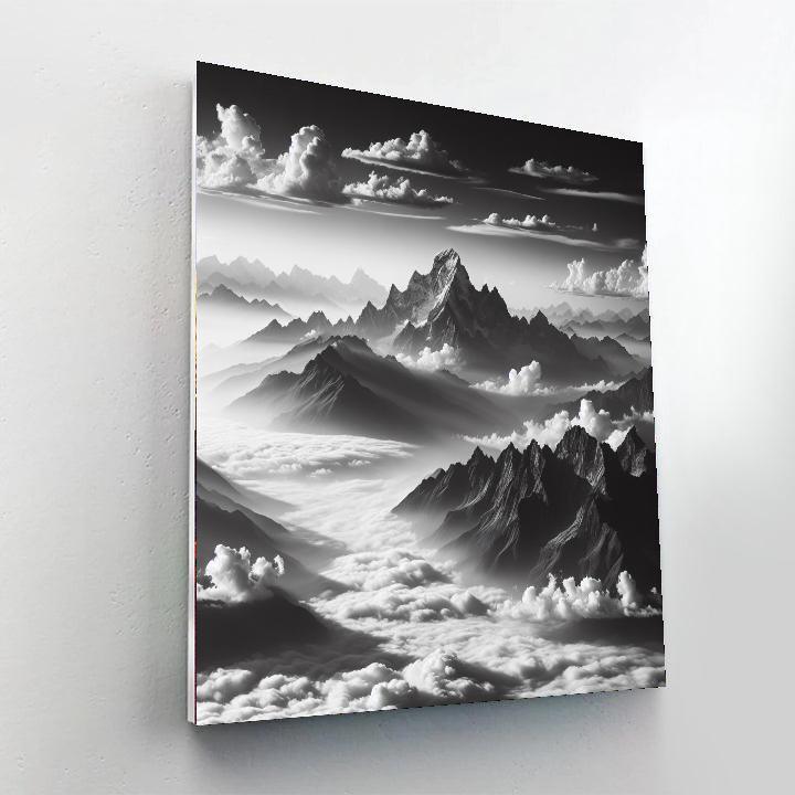 Mountain Solitude Numbered Painting Kits