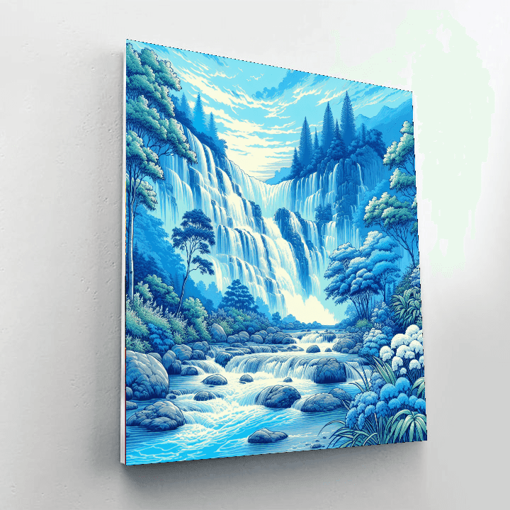 Majestic Waterfall Cascades DIY Paint By Numbers