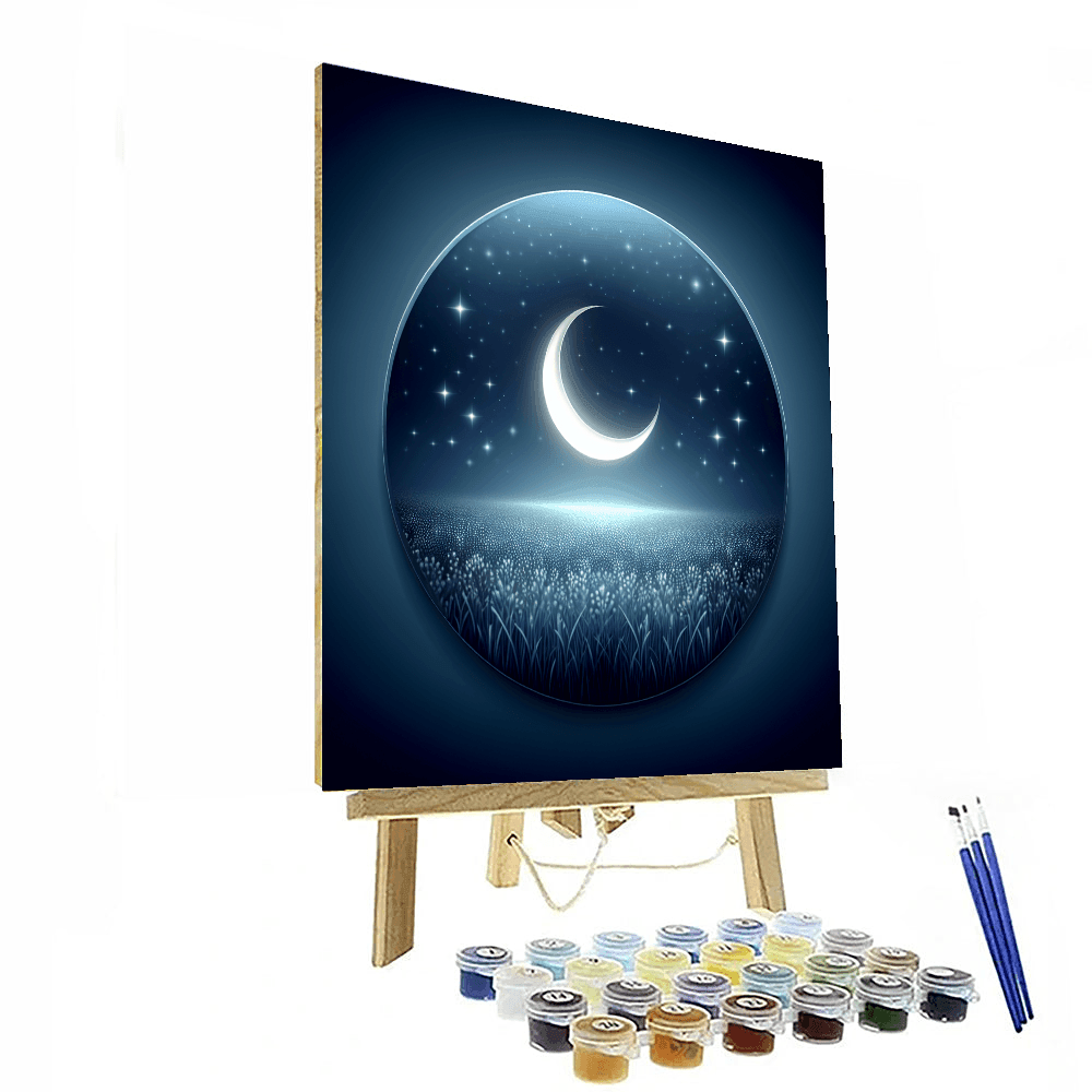 Crescent Moon Magic Number Painting