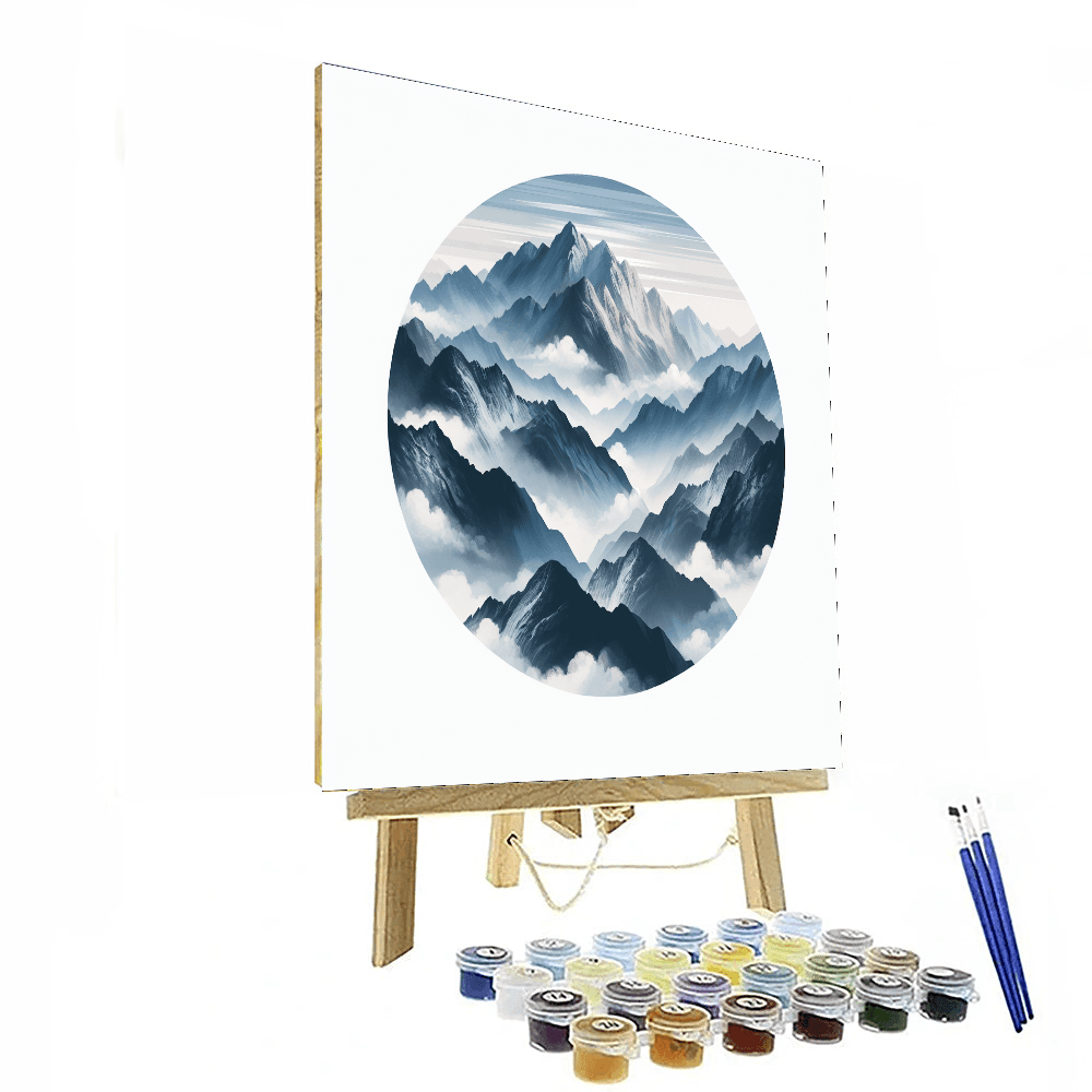 Misty Mountain Majesty Number Painting