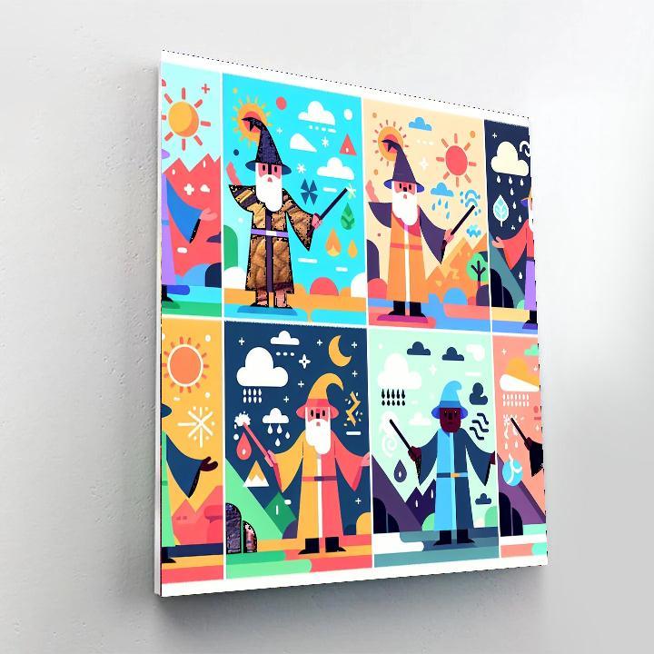 Whimsical Weather Wizards Paint By Numbers Kits