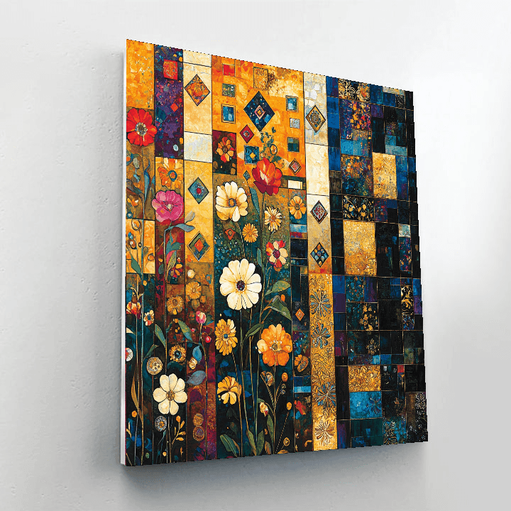 Gustav Klimt Inspired Kaleidoscope Of Patterns  Paint By Numbers Art