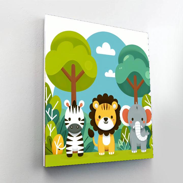 Jungle Safari Explorer DIY Paint By Numbers