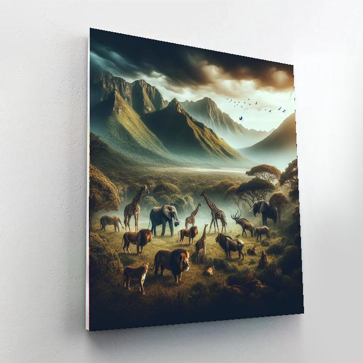 Majestic Wildlife Serenity DIY Paint By Numbers