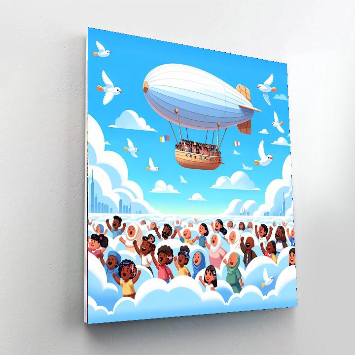 Sky High Adventure Paint By Numbers Art