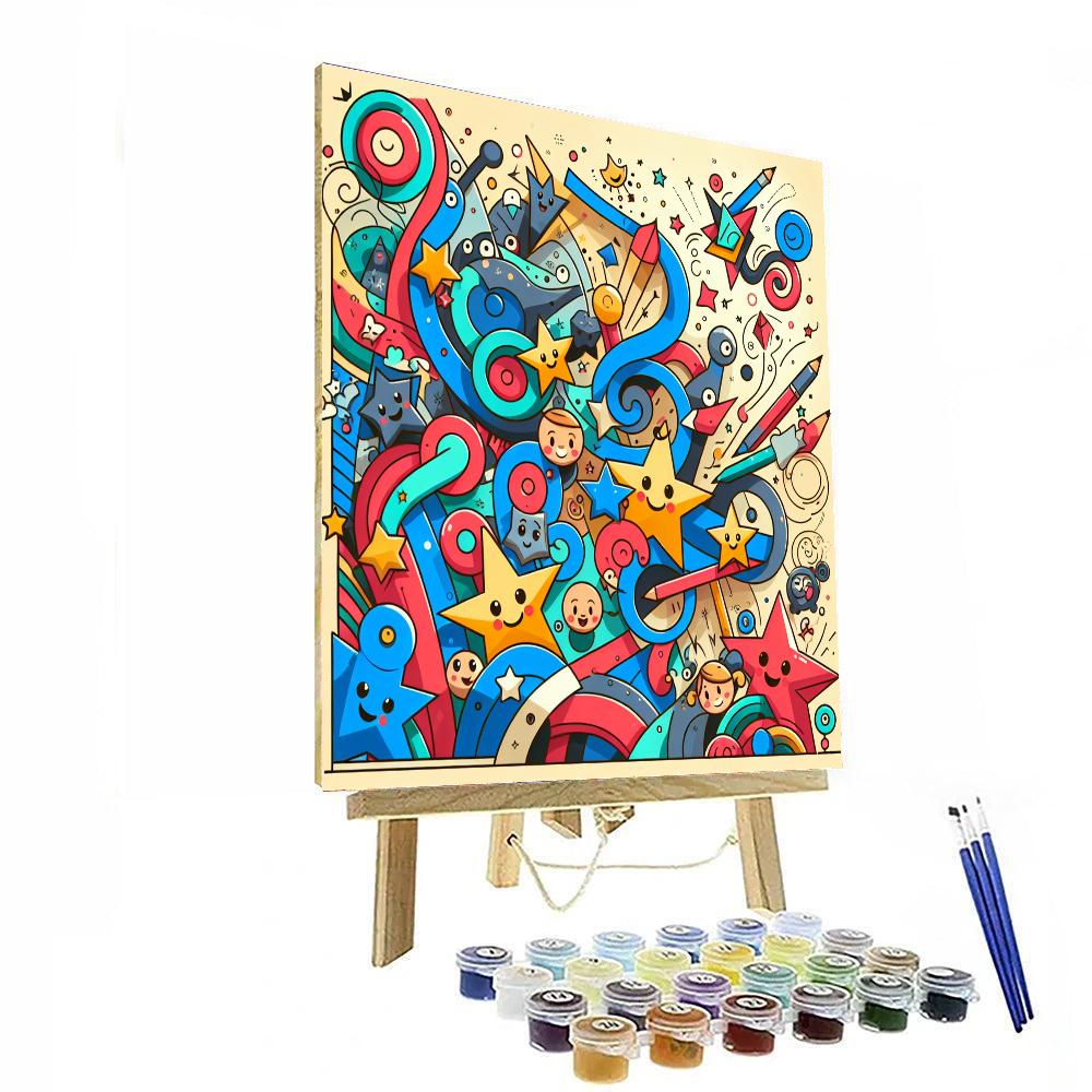 Doodle Your Adventure Paint By Numbers Kits