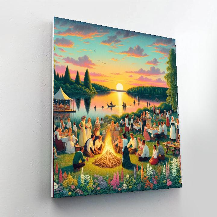 Juhannus Festival Paint By Numbers Art