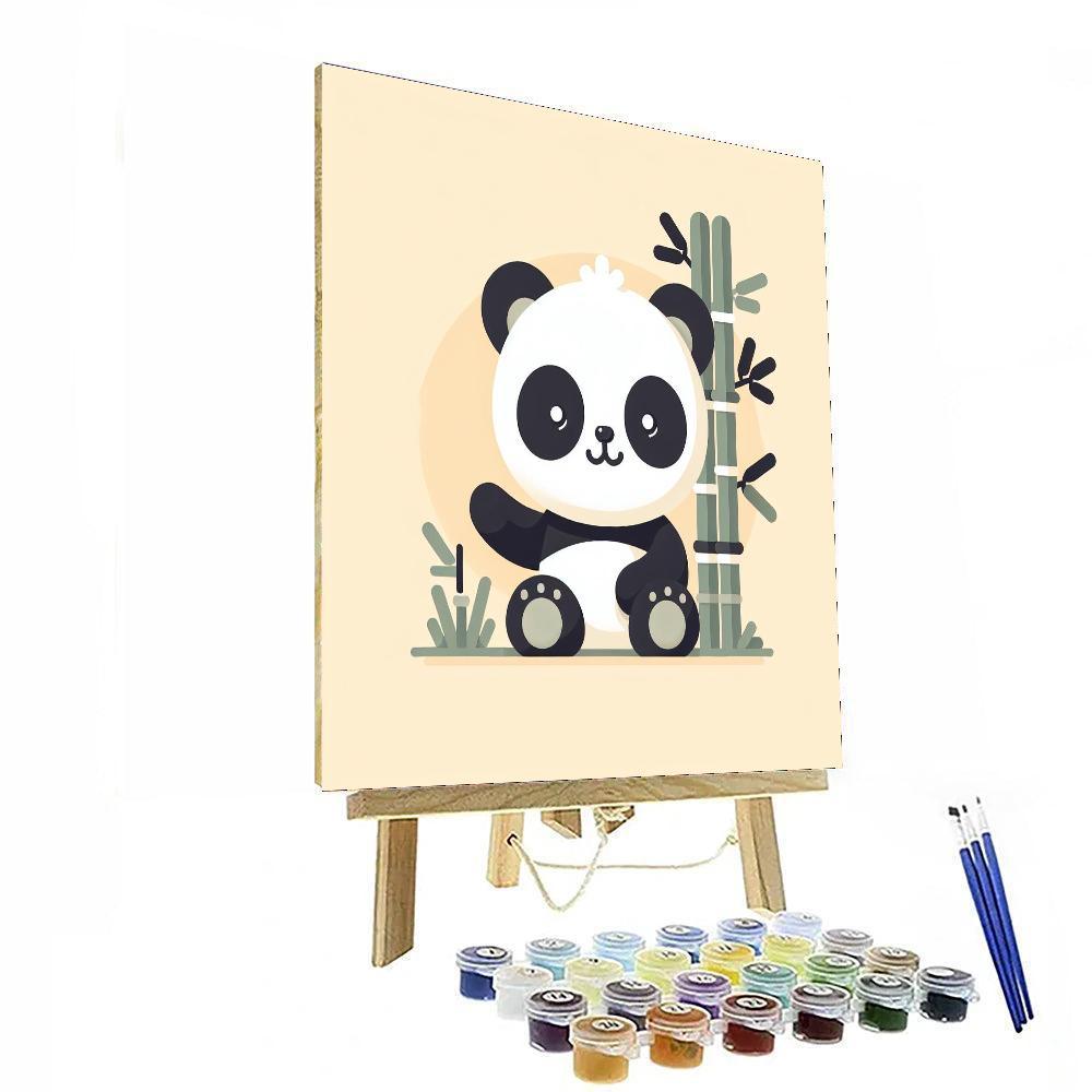 Cuddly Panda Playtime Paint By Color