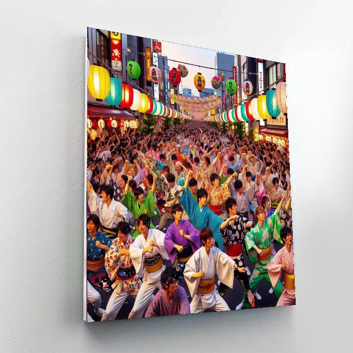 Matsuri Awa Odori - Japan Number Painting