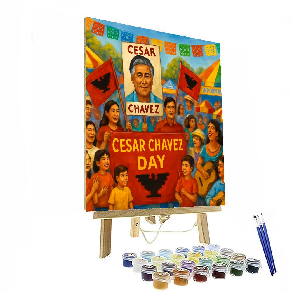 Cesar Chavez Day Paint By Number