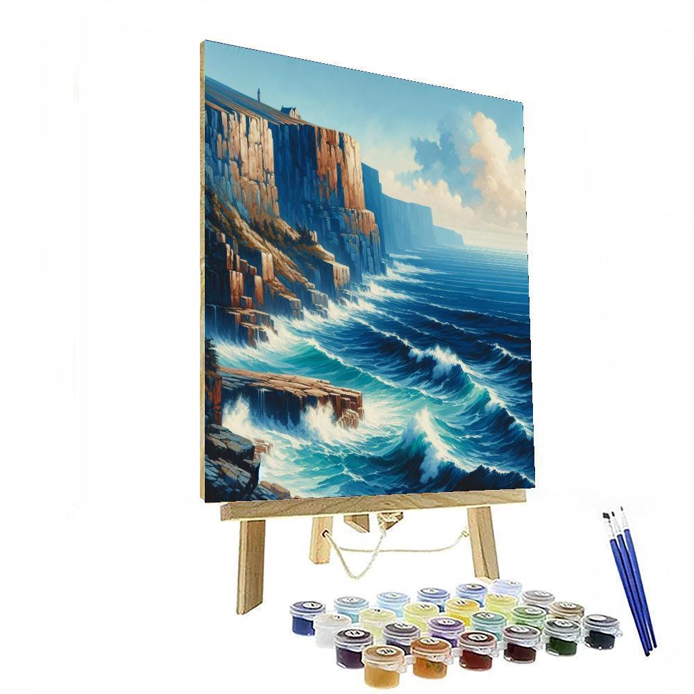 Seaside Cliff Adventure Numbered Painting Kits