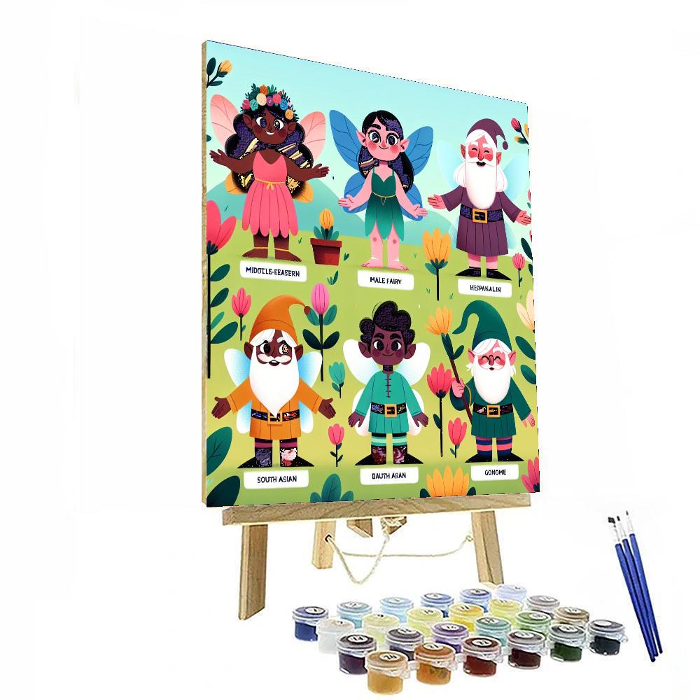 Floral Fantasy World Painting By Numbers Kit