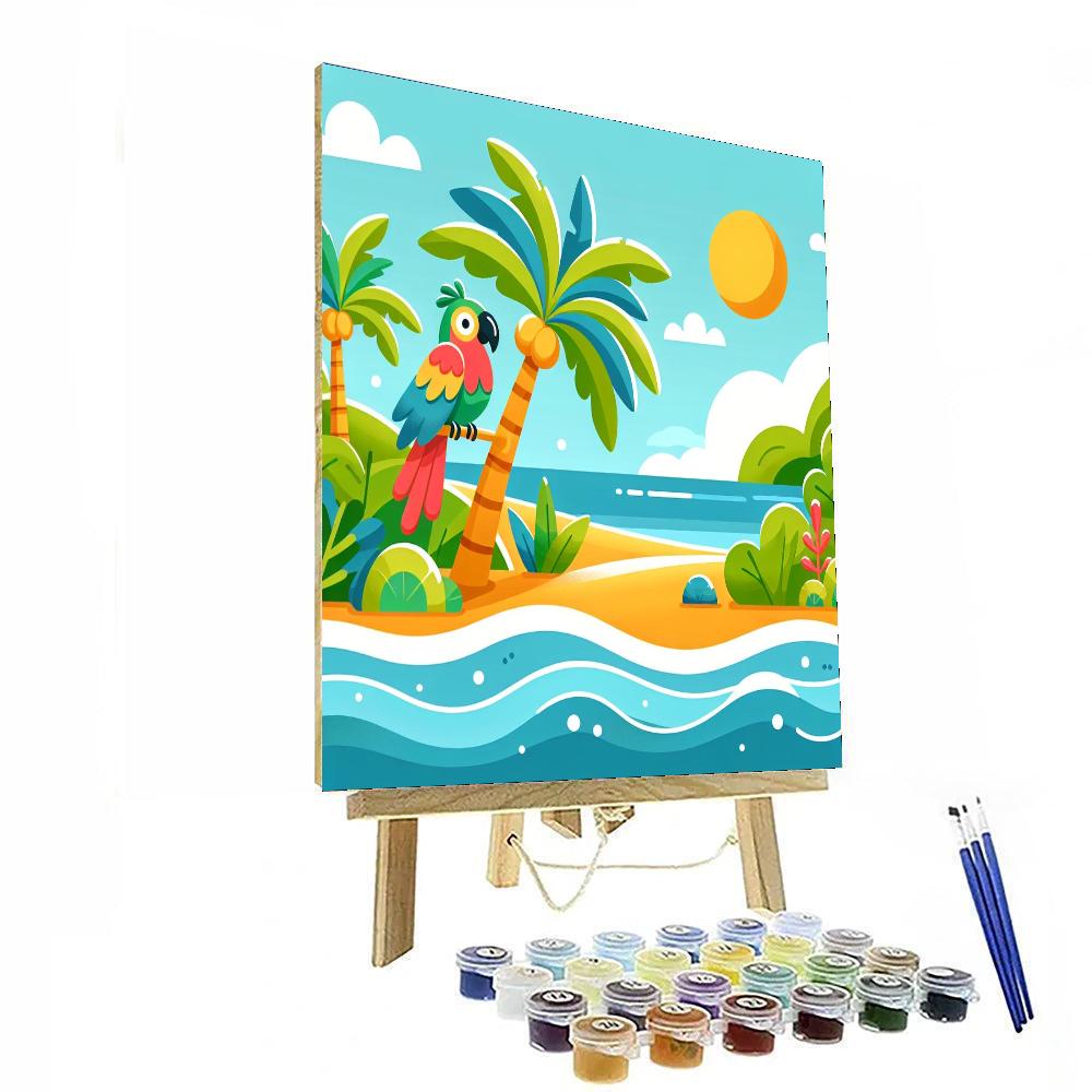 Incredible Island Adventure Paint By Numbers Art