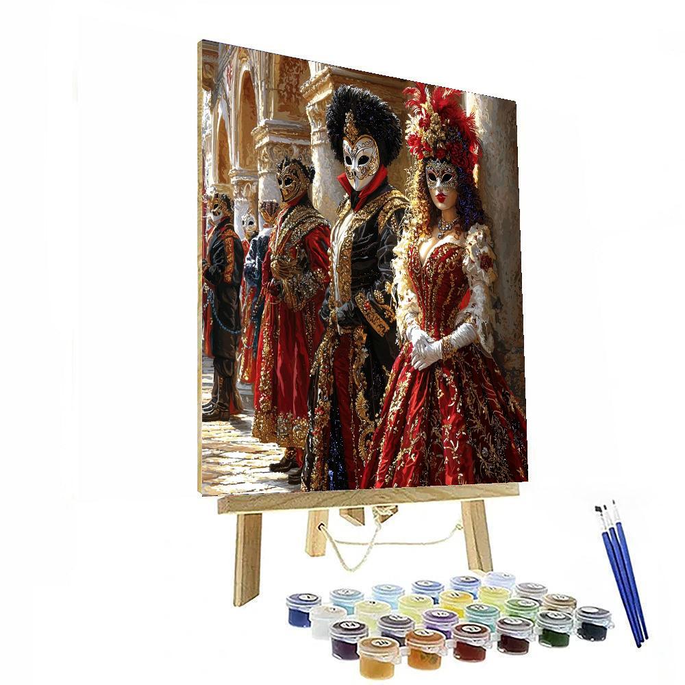 Tiepolo Inspired Venetian Carnival Mystery  Paint By Numbers