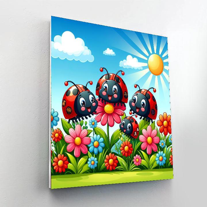 Lively Ladybugs Numbered Painting Kits