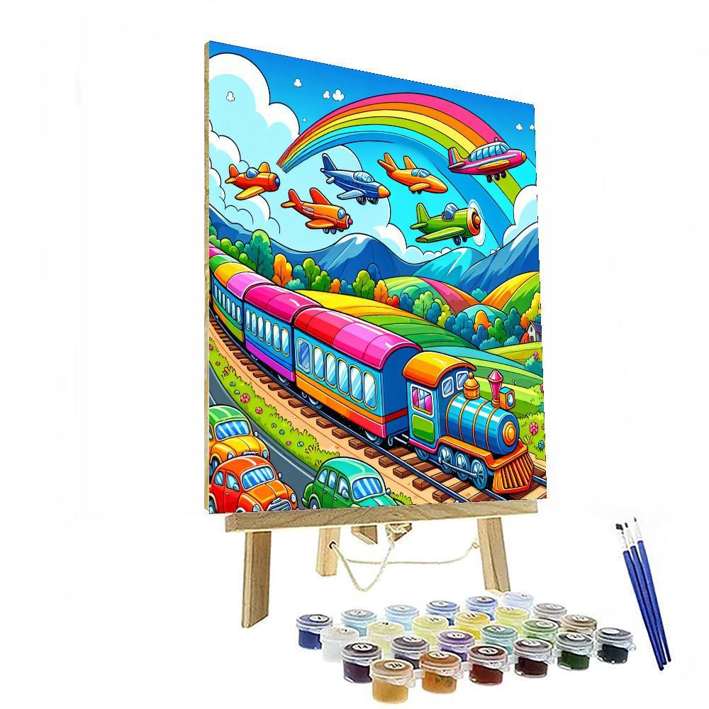 Transportation Adventure Paint By Number