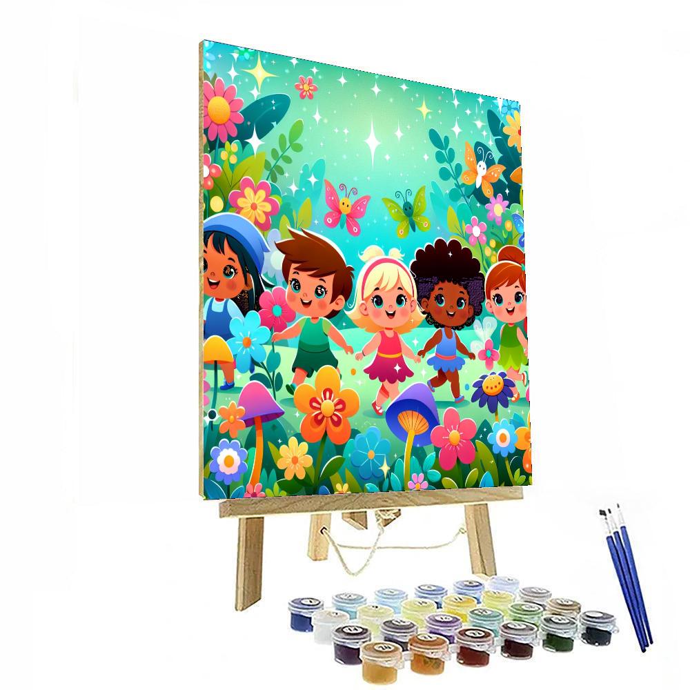 Rainbow Adventures In Fairyland Paint By Number