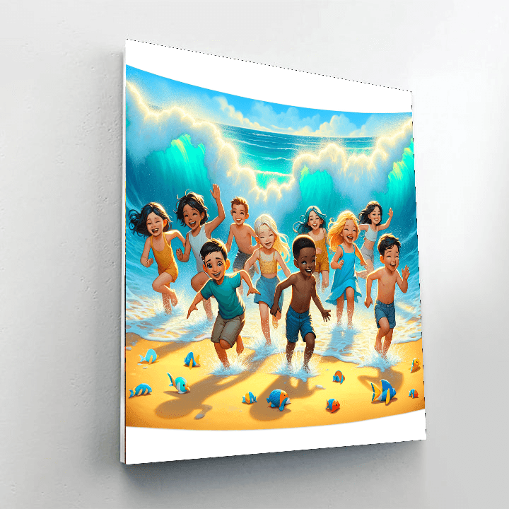 Playful Seaside Memories Paint By Color