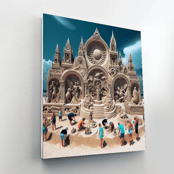 Sandfest - Australia Number Painting