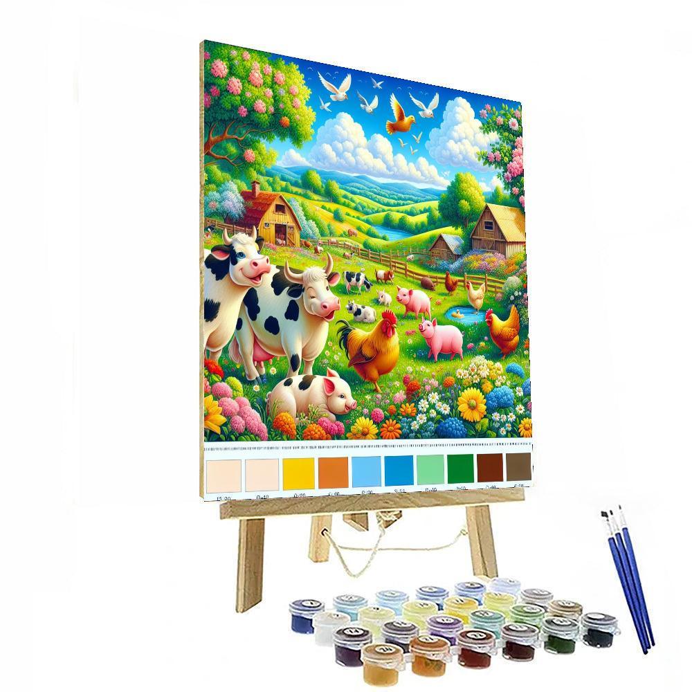Sunny Farm Days Paint By Numbers