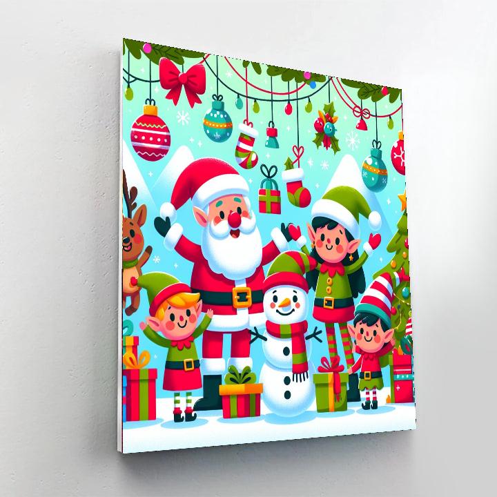 Jolly Holiday Friends Paint By Numbers