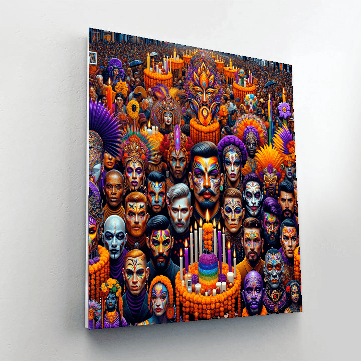 Dia De Los Muertos - Mexico City Painting By Numbers Kit