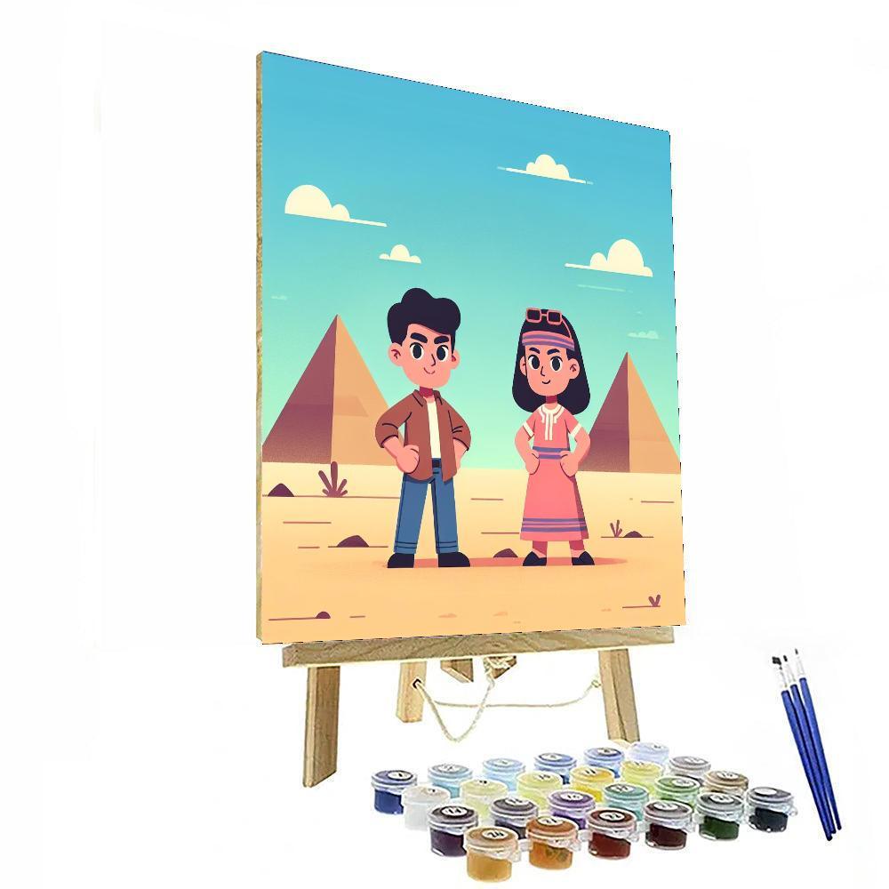 Mystery Of The Egyptian Pyramids Paint By Numbers Art