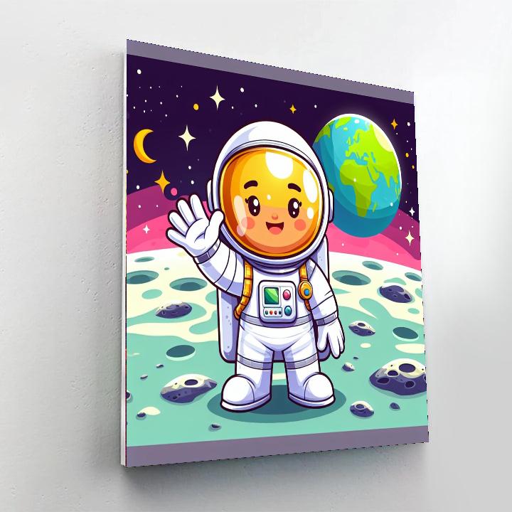 Space Mission Countdown Number Painting