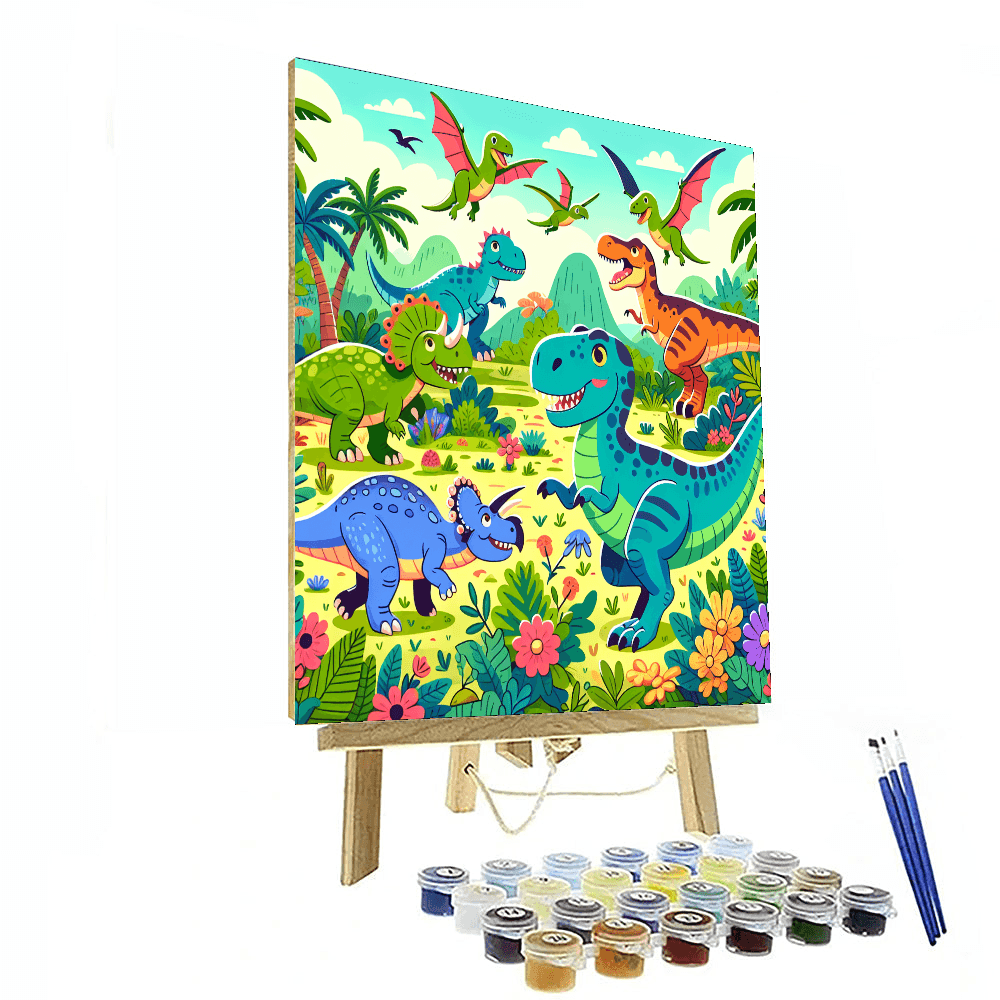 Dino Adventures Painting By Numbers Kit