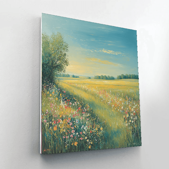 John Constable Inspired Tranquil Meadows  Paint By Numbers Art