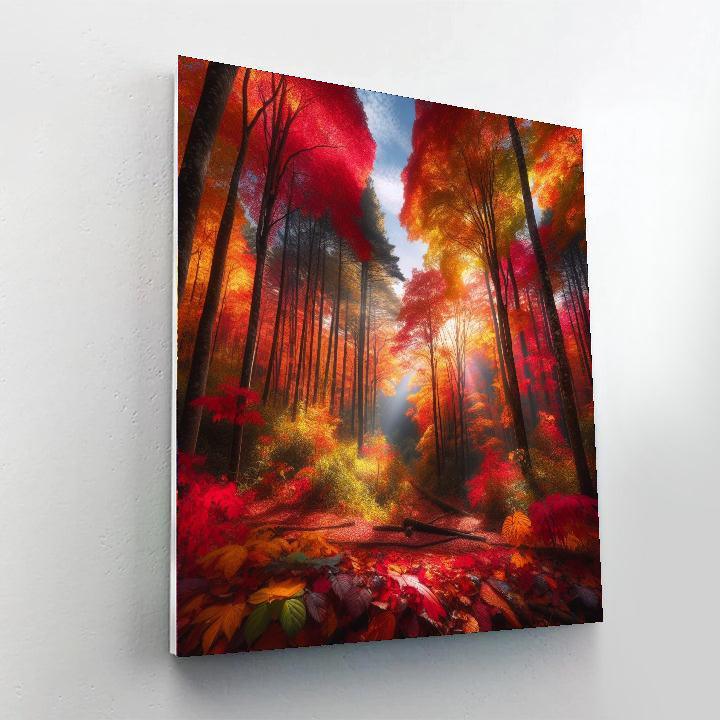 Whispering Autumn Woods Paint By Color