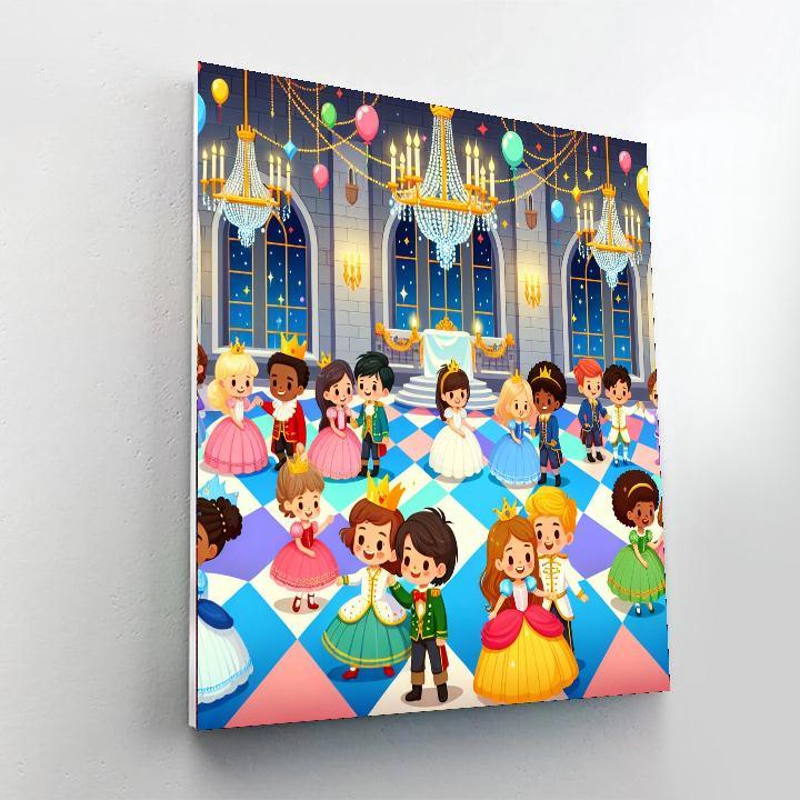 Fairytale Castle Ball Numbered Painting Kits