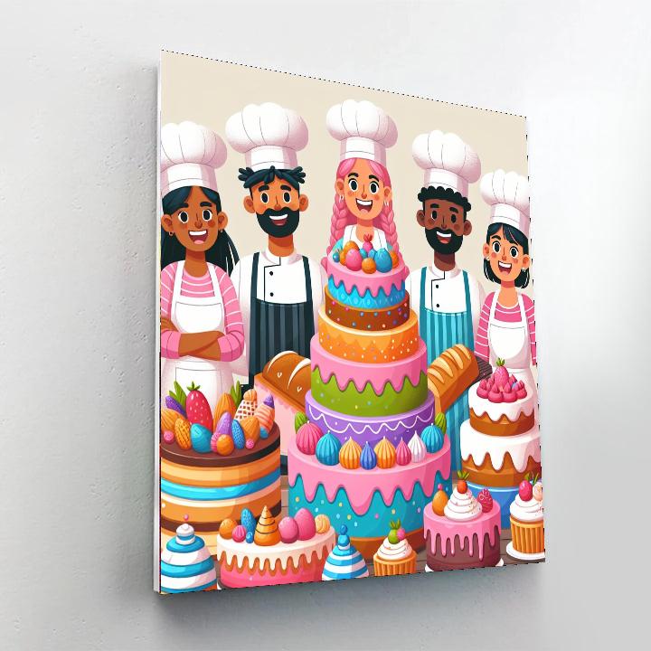 Sweet Treats Bakery Fun Paint By Numbers Art