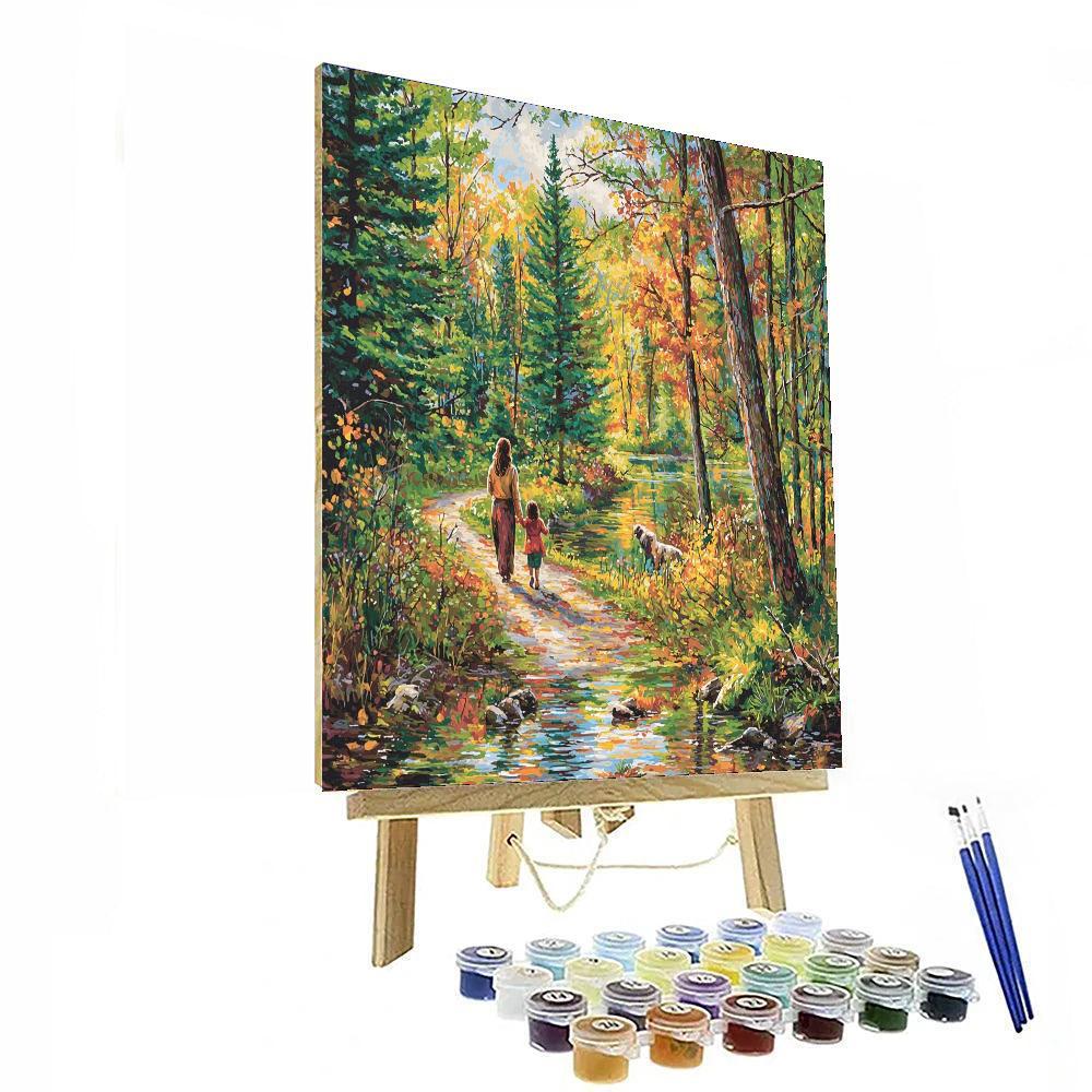 Mommy And Me In Nature DIY Paint By Numbers