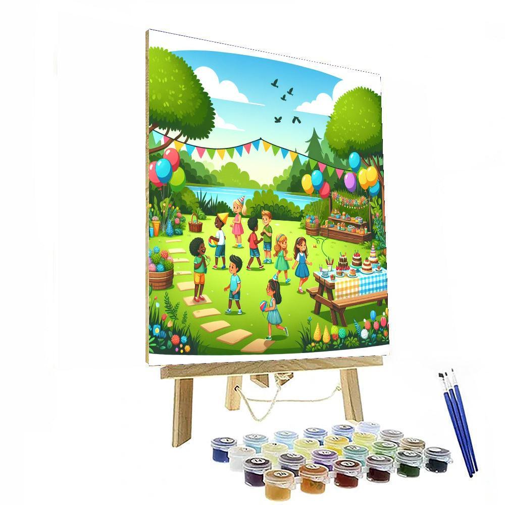 Happy Garden Party Paint By Numbers Kits