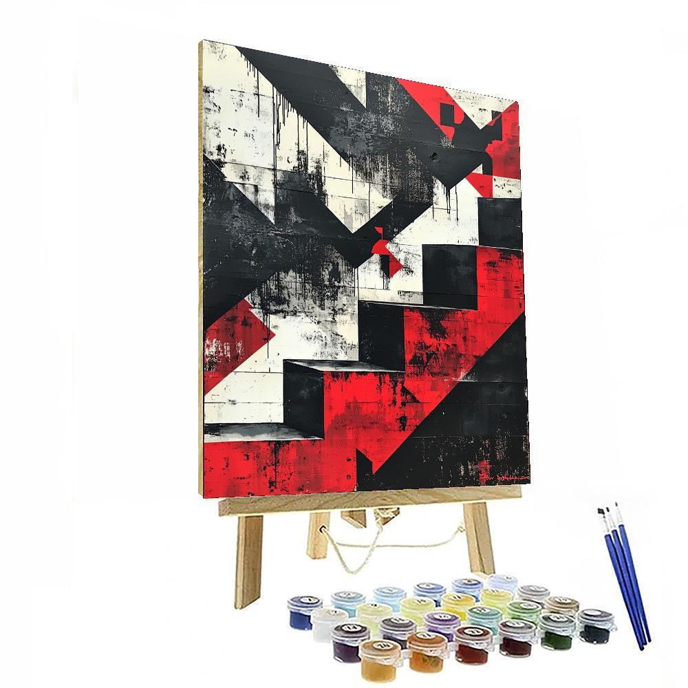 Banksy Inspired Urban Patterns Of Change  Paint By Numbers Kits