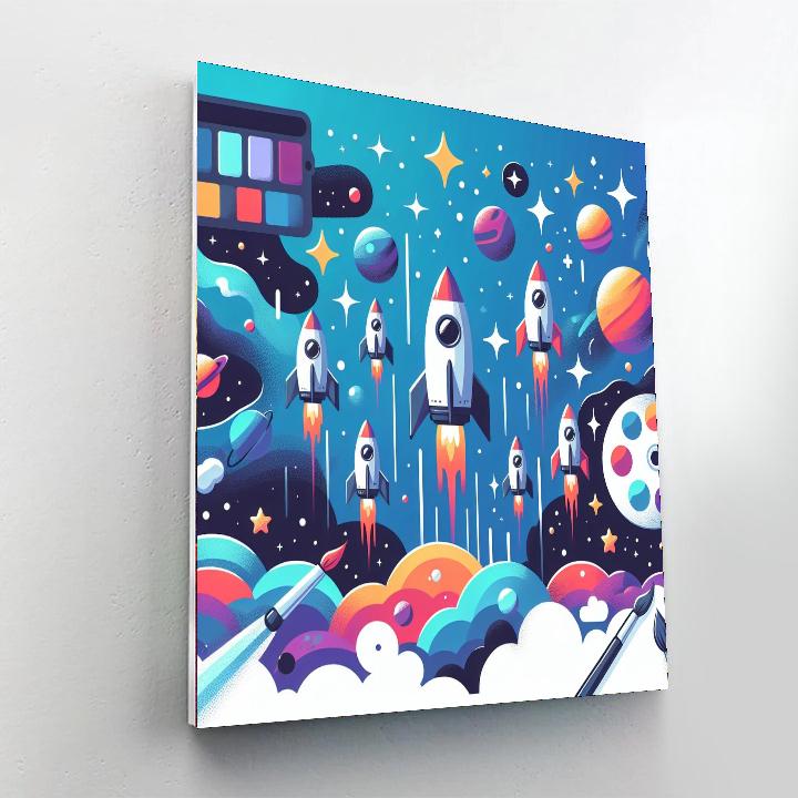 Astro Adventure Numbered Painting Kits