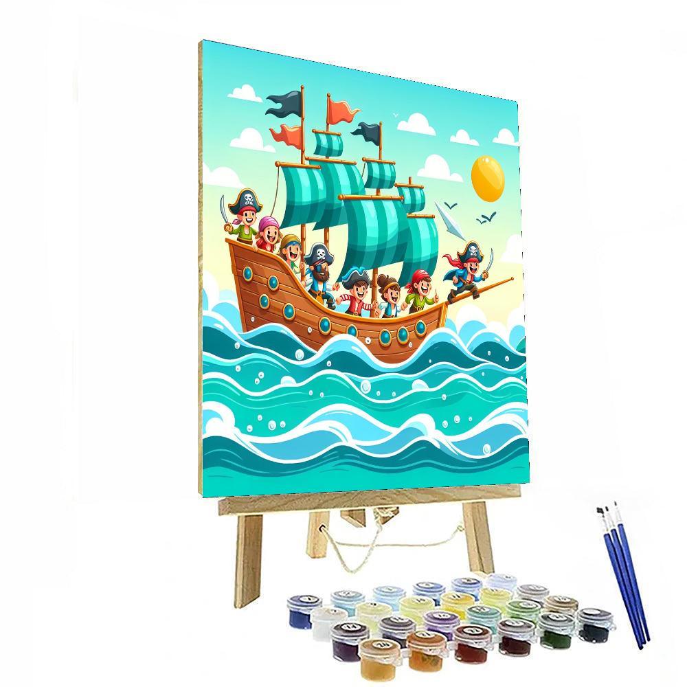 Adventures On The Pirate Ship Paint By Number