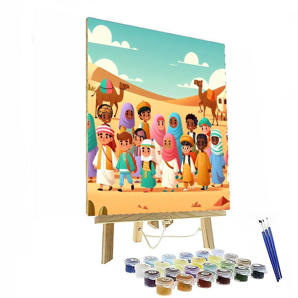 Adventurous Desert Expedition Paint By Numbers Art