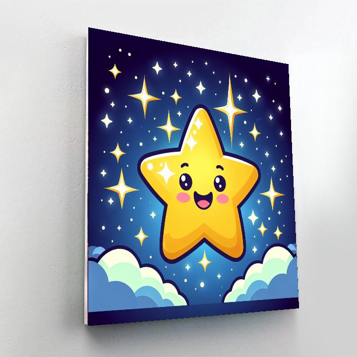 Sparkling Star Painting By Numbers Kit