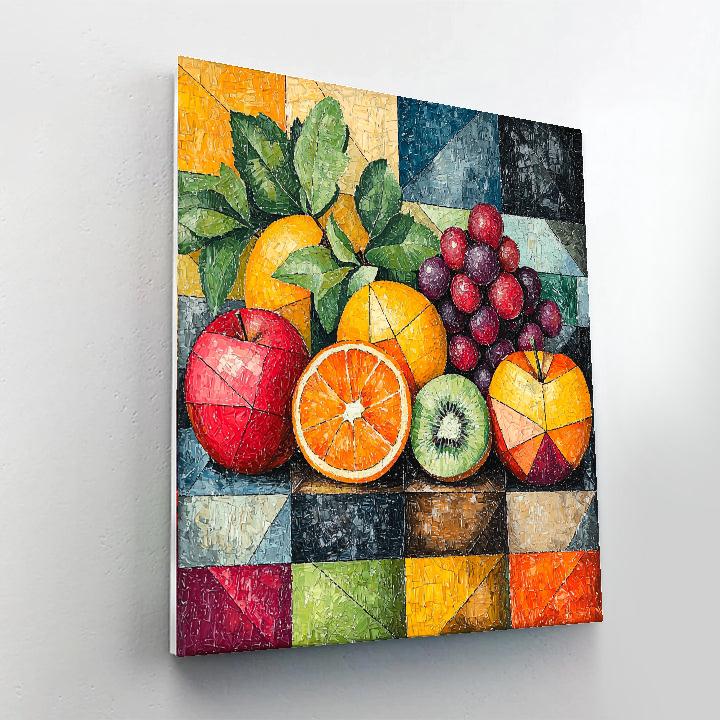 Juan Gris Inspired Colorful Fruit Bounty  Paint By Numbers Kits