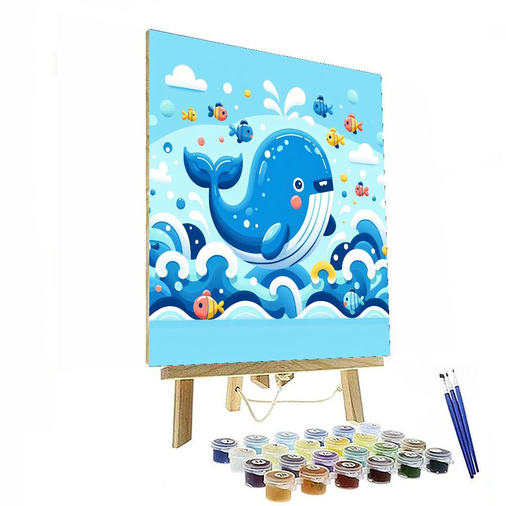 Bouncy Whale Paint By Number