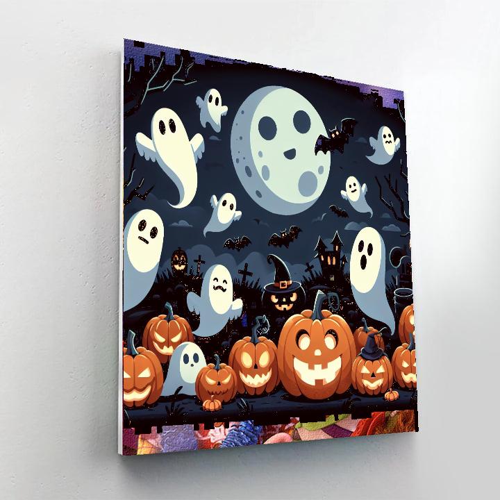 Spooky Halloween Night Numbered Painting Kits