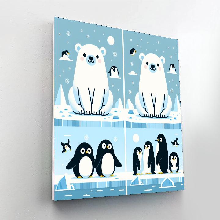 Arctic Polar Pals Numbered Painting Kits