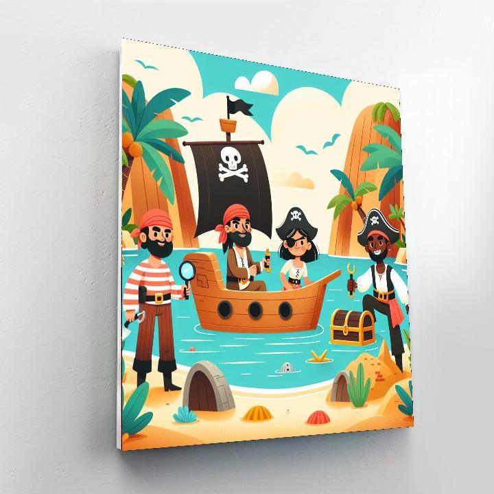 Enchanted Pirate Lagoon Paint By Numbers Kits