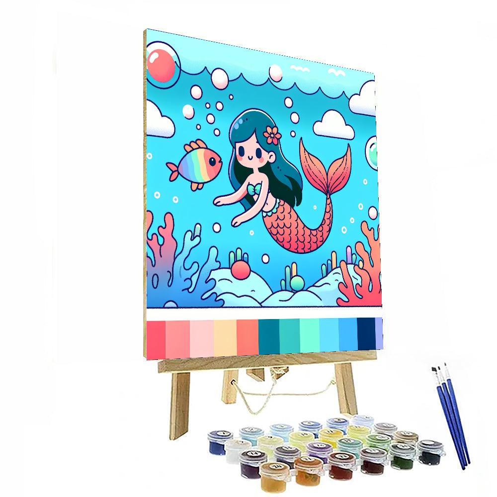 Mermaid's Lagoon Adventure Painting By Numbers Kit