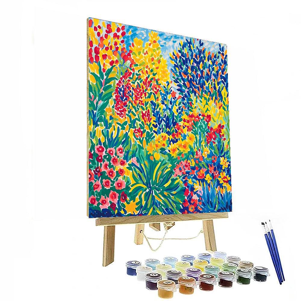Henri Matisse Inspired Radiant Garden Of Joy  Number Painting