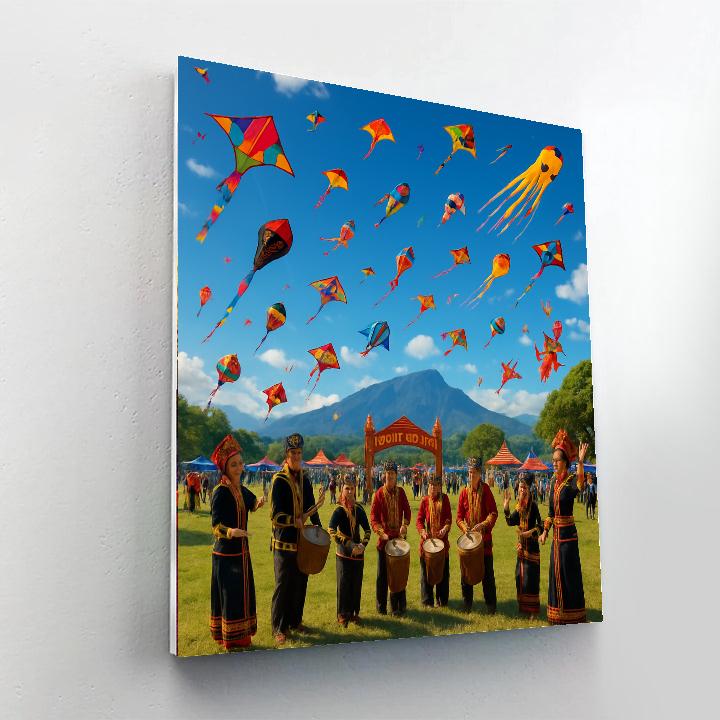 Borneo International Kite Festival - Malaysia DIY Paint By Numbers