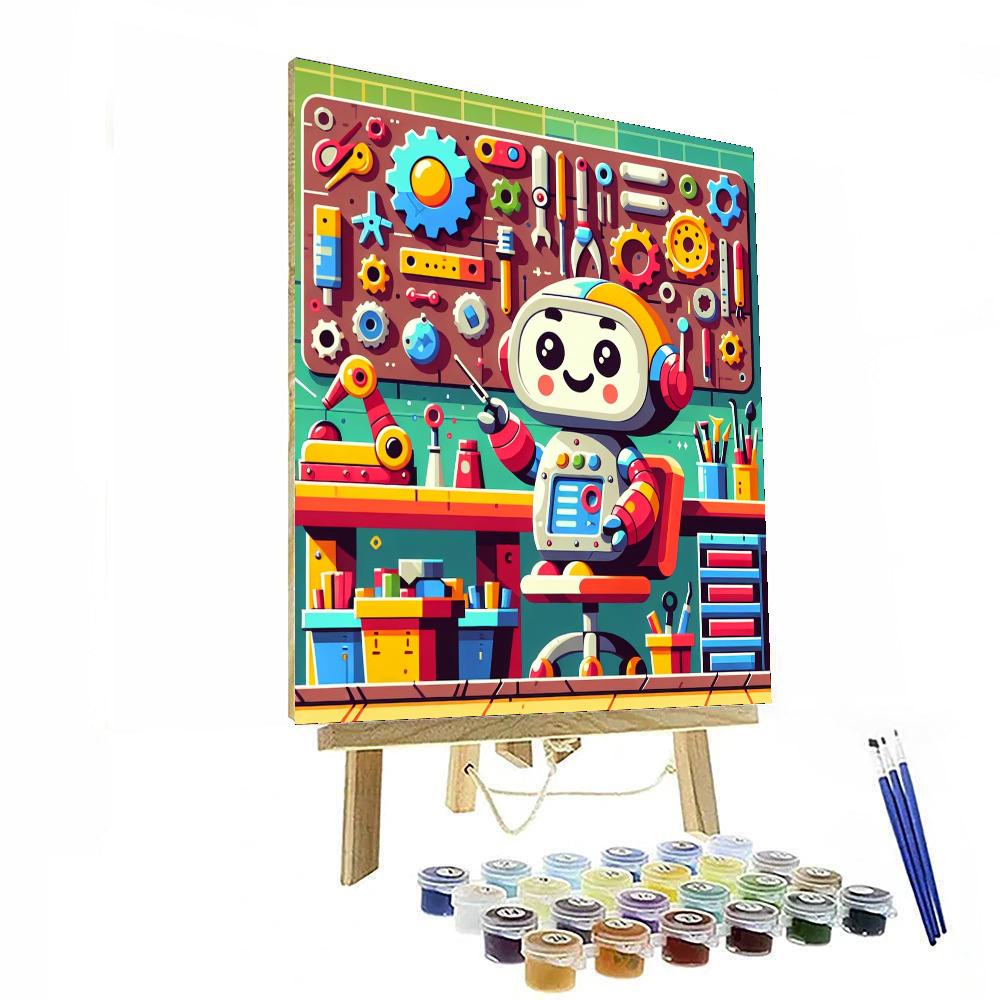 Robot Builder's Dream Paint By Numbers Kits
